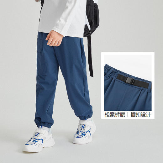 巴拉巴拉童装儿童裤子男童女童长裤秋装中大童束脚运动裤印花 商品图3