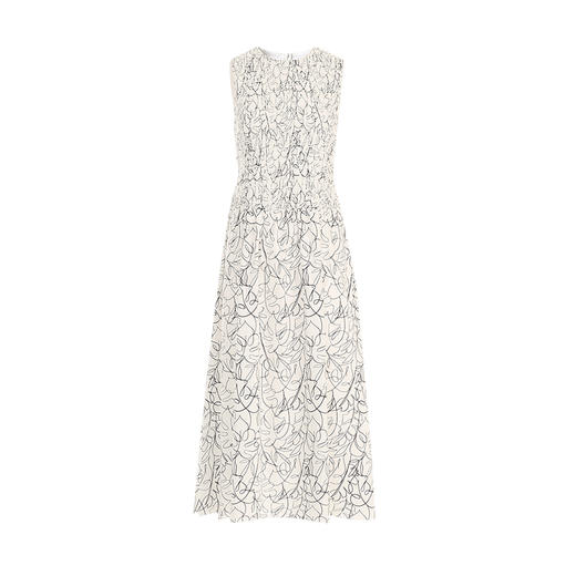 VIMAGE纬漫纪舒适无袖收腰a字印花连衣裙夏季新款V2207809 商品图5