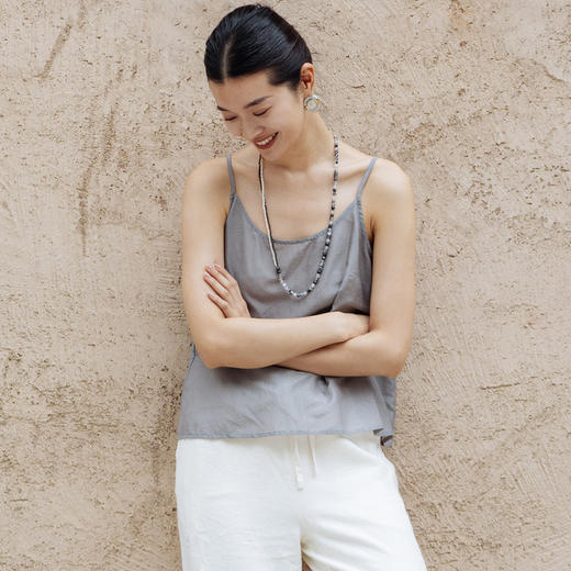 绽放464-385朵【黑白灰系列·木耳】丝绵花边长袖防晒小衫吊带 商品图3