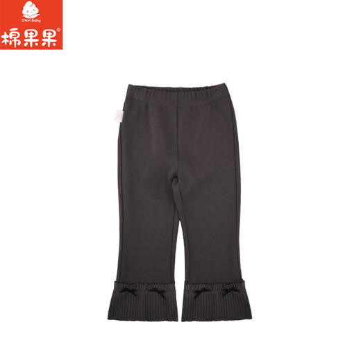 棉果果秋季新品女童洋气百搭微喇针织长裤M322200224445 商品图1