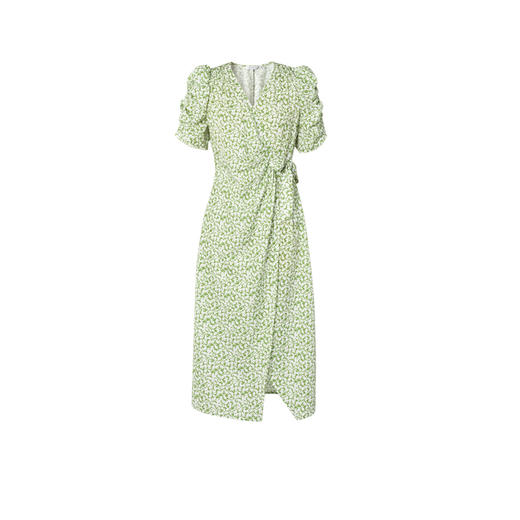 【商场同款】伊芙丽薄荷漫波碎花连衣裙1F4491001 商品图4