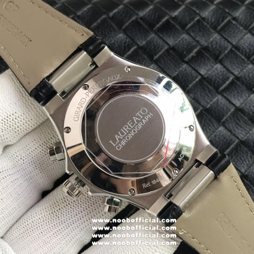 『NOOB独家货源』Girard-Perregaux 芝柏 Laureato Chronograph 桂冠系列42毫米计时腕表 316L精钢表壳 蓝宝石表镜 巴黎钮钉表盘 棒状指针 商品图6