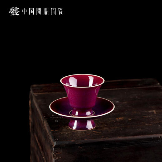 问鼎钧瓷梦鼎系列听雅杯碟组 商品图2