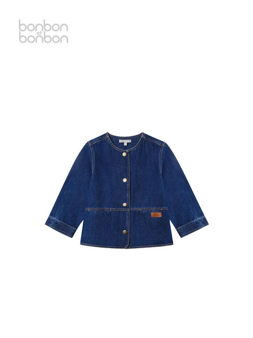 无领牛仔外套 商品图1