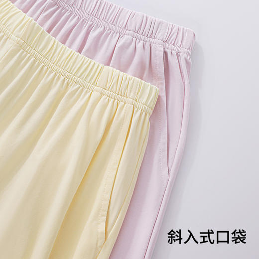 【商场同款】熳洁儿 夏季女士家居服天丝棉圆领短袖短裤套装休闲印花24203216 商品图4