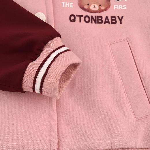 棉果果秋季新品女童春秋款休闲运动百搭外套棒球服外套M322100224404 商品图5