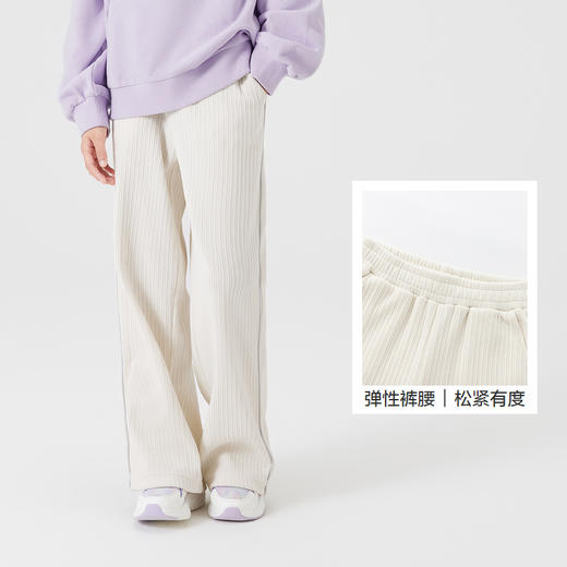 巴拉巴拉童装女童长裤儿童宽松直筒裤秋季新款裤子复古休闲裤 商品图3