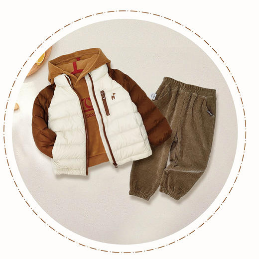 棉果果秋季新品男童秋冬轻羽绒保暖轻薄羽绒服M312102924478 商品图0