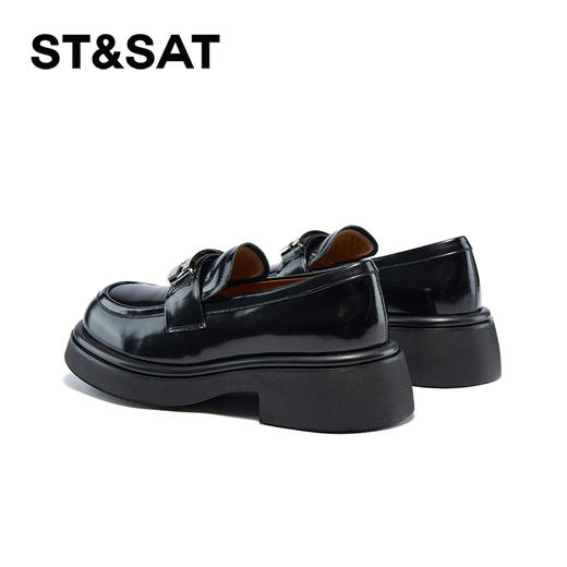 星期六英伦学院风复古擦色乐福鞋SSC3111119 商品图9