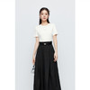 【商场同款】诗凡黎黑色小个子半身裙2024夏新款中长裙3F4640561 商品缩略图1