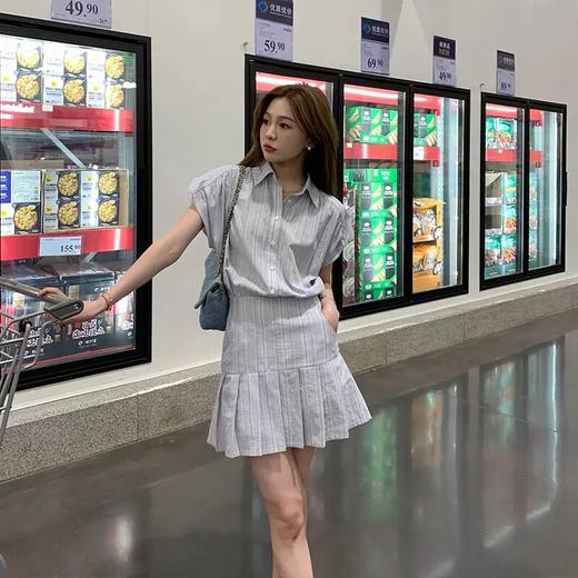 金蘑菇菇 /香草假期 Du家自制线！100纯棉休闲夏日衬衫连衣裙 商品图0