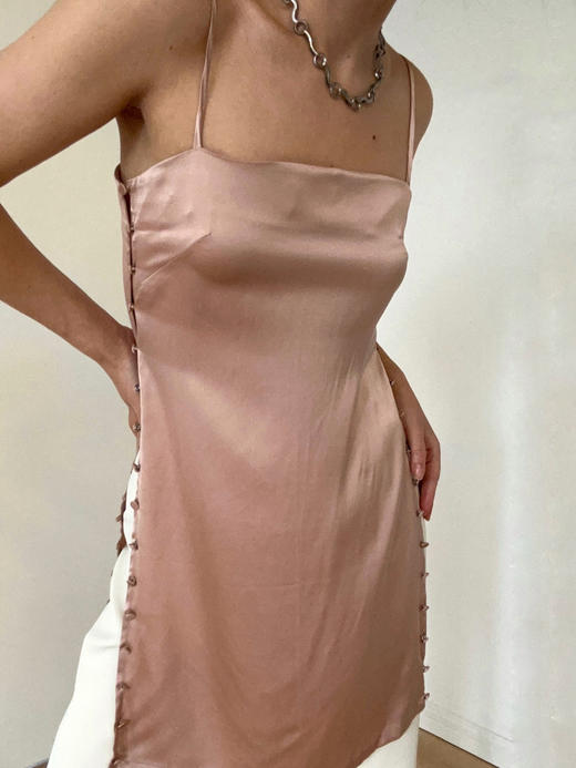 LCM｜Midnight Muse Long TOP / mini Dress [ 双侧全开衩真丝短裙 可搭配下装 秒变TOP ] 【定制尺码加收10%定制费】 商品图13