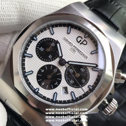 『NOOB独家货源』Girard-Perregaux 芝柏 Laureato Chronograph 桂冠系列42毫米计时腕表 316L精钢表壳 蓝宝石表镜 巴黎钮钉表盘 棒状指针 商品图3