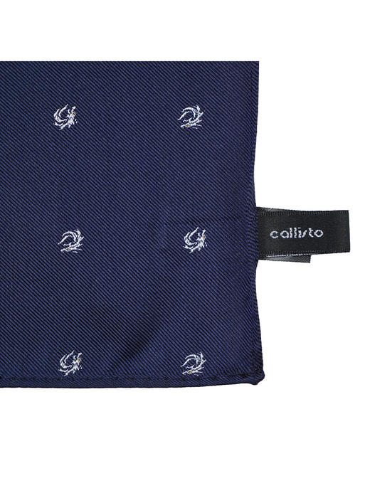 callisto蓝色桑蚕丝口巾 商品图2