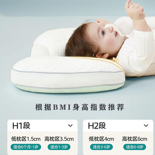 【儿童护颈分区枕 可机洗不变形】儿童枕头太空分区宝宝枕头护颈神器婴儿枕头婴幼儿6个月以 上0-3岁 商品图3