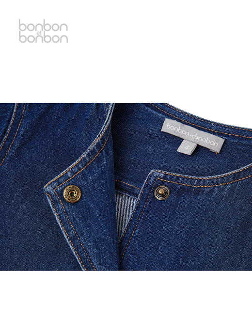 无领牛仔外套 商品图3