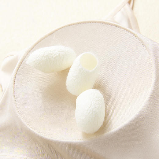 TG02S233春夏针织真丝基础打底一体吊带bra薄款桑蚕丝带罩杯内衣吊带 商品图3