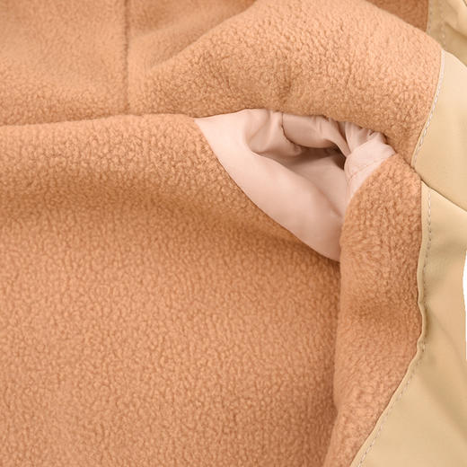 棉果果秋季新品男童加绒加厚摇粒绒防风保暖休闲冲锋衣外套连帽风衣M312100424469 商品图2