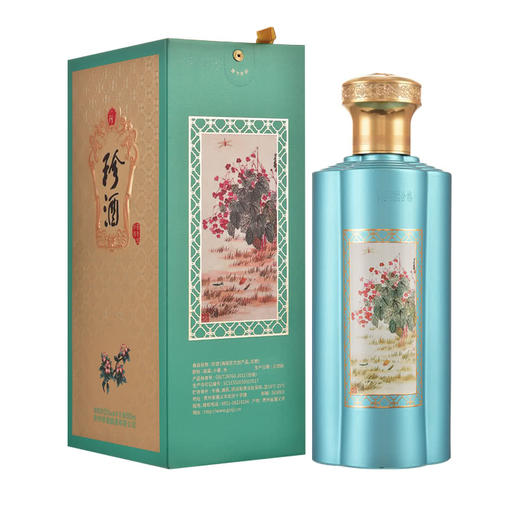 （限时加赠福鼎白茶礼盒）【自营】当季新品 珍酒海棠花  酒中珍品口粮酒 53度酱香型白酒 53度 500ml *6瓶 商品图1