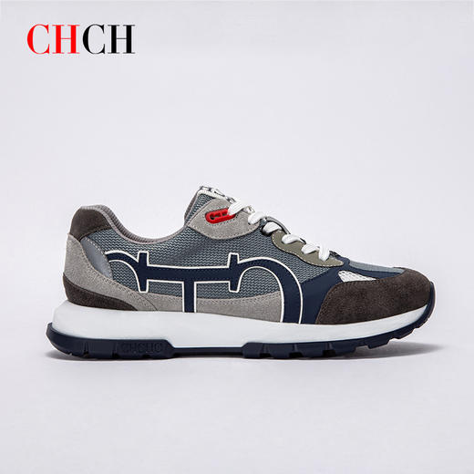 CHCH24春夏新品牛皮拼接时尚大气男士休闲平衡鞋CO1A2011 商品图2