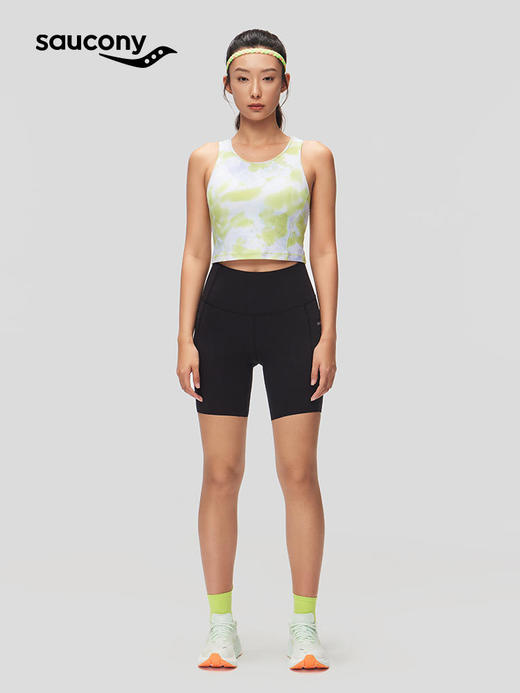 Saucony 索康尼 女款 紧身运动跑步四分裤 商品图1