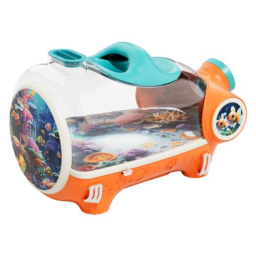 宝宝水族箱养鱼缸观察盒电动打氧科学观察带灯梦幻水族馆科教玩具 商品图4