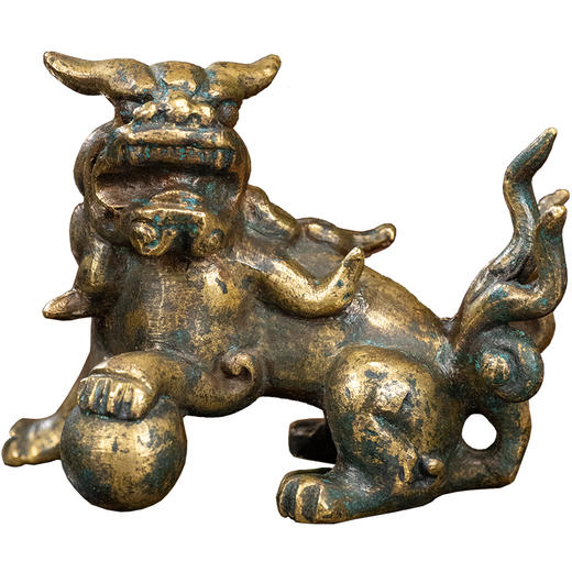 清 铜狮子摆件 商品图5