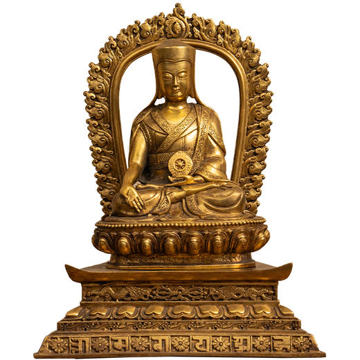 清 铜鎏金萨迦五祖八思巴像 商品图5