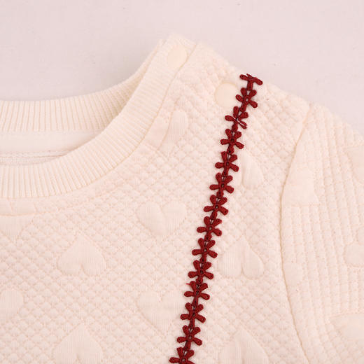 棉果果秋季新品女童百搭空气层保暖网纱连衣裙M322700624411 商品图3