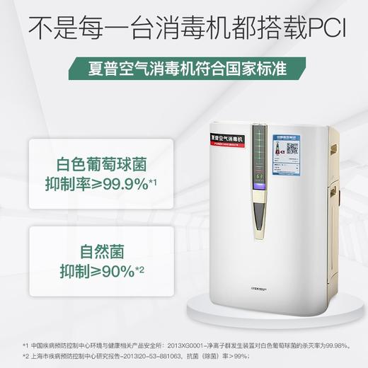 夏普（SHARP）空气净化器卫健委认证消毒机家用加湿卧室除甲醛雾霾净离子群杀菌除过敏原KC-W380S-W1 商品图1