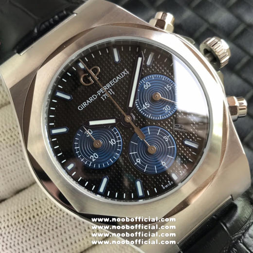 『NOOB独家货源』Girard-Perregaux 芝柏 Laureato Chronograph 桂冠系列42毫米计时腕表 316L精钢表壳 蓝宝石表镜 巴黎钮钉表盘 棒状指针 商品图10