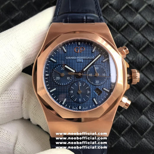 『NOOB独家货源』Girard-Perregaux 芝柏 Laureato Chronograph 桂冠系列42毫米计时腕表 316L精钢表壳 蓝宝石表镜 巴黎钮钉表盘 棒状指针 商品图12