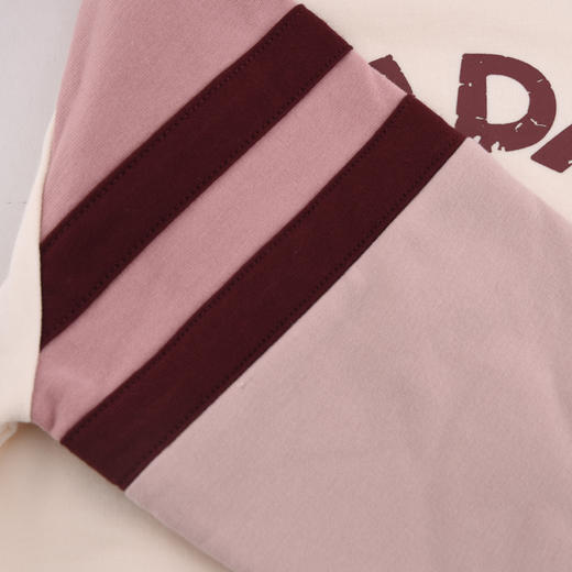 棉果果秋季新品女童春秋款简约百搭撞色圆领套头卫衣M322180224414 商品图2