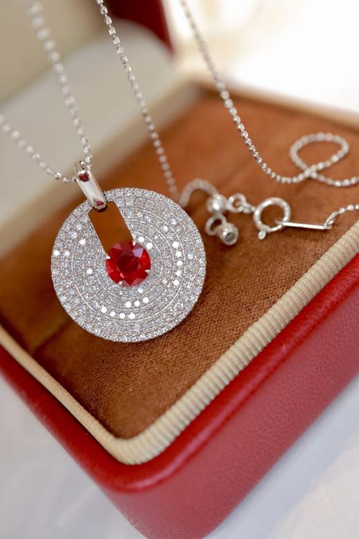 0.8ct 红宝石项链 商品图8