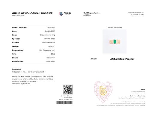 0.64ct 祖母绿戒指 商品图7