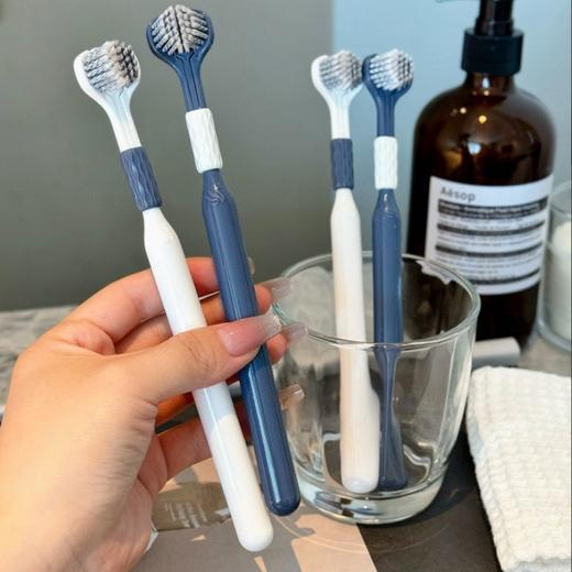 【家庭装12支】chocoikes 三面牙刷（4-710）拍下72小时发货 商品图2