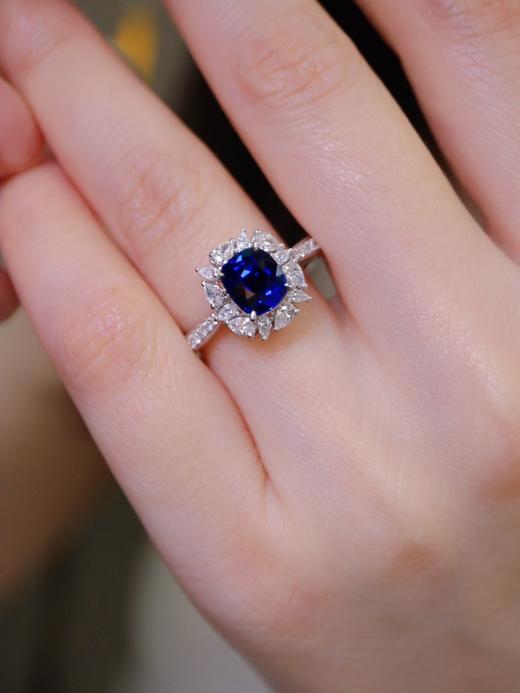 1.40ct 蓝宝石戒指 商品图2