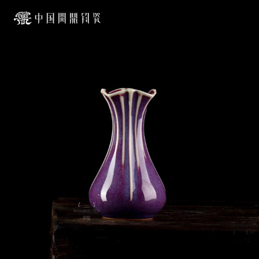 问鼎钧瓷梦鼎系列海棠花瓶 商品图0