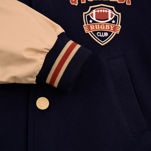 棉果果秋季新品春秋款男童户外运动外套无帽棒球服外套M312100424450 商品图5