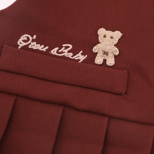 棉果果秋季新品女童春秋款百搭连衣裙背心裙M322702424420 商品图4