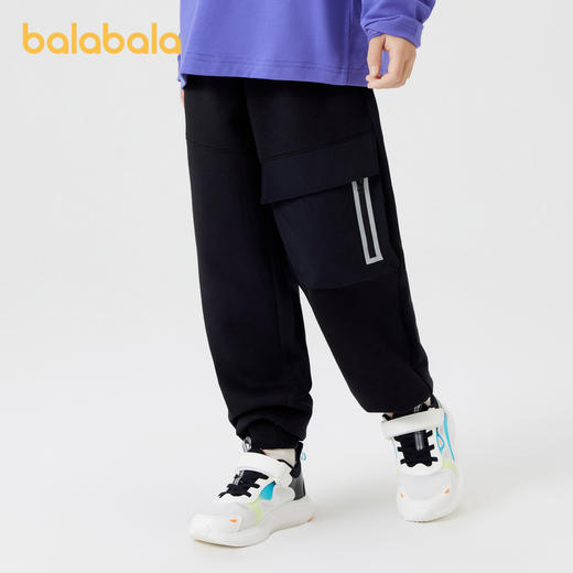 巴拉巴拉童装男童裤子儿童工装裤秋装新款长裤束脚运动裤印花 商品图1