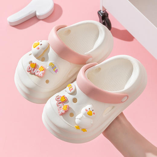 【轻盈舒适 步步可爱】EVA动物儿童洞洞鞋 女童可爱卡通外穿凉拖鞋  小中大童软底 男童拖鞋-QQ 商品图3