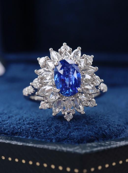 1.15ct 蓝宝石戒指 商品图2