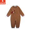 棉果果秋季新品男童秋冬加绒加厚卡通小狗爬服偏襟连体衣M312720424487 商品缩略图1