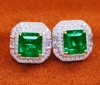 1.67ct 祖母绿耳钉 商品缩略图3