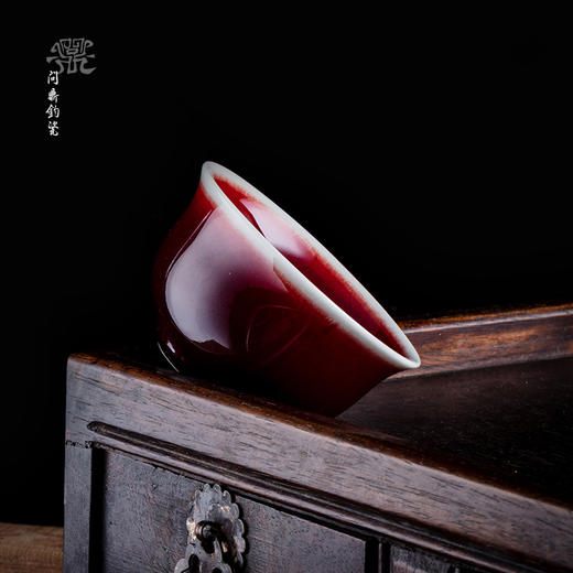问鼎钧瓷梦鼎系列净月杯（胭脂） 商品图2