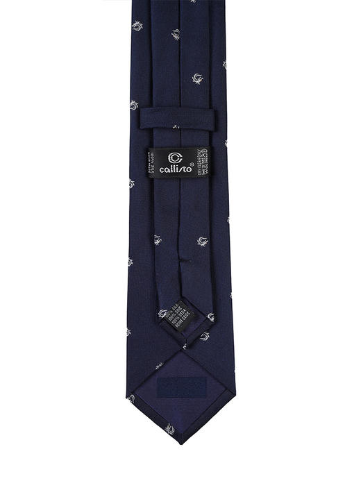 callisto蓝色桑蚕丝领带 商品图2