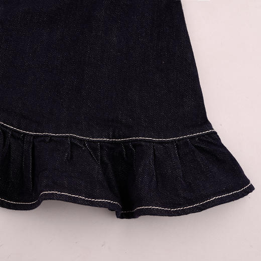 棉果果秋季新品女童春秋款纯棉柔软百搭连衣裙牛仔背带裙M322703224417 商品图3