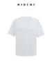HIDEMI 自然棉织标系列圆领透气舒适短袖t恤 白色/烟灰色/深炭灰 商品缩略图12