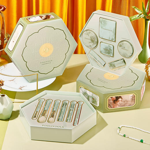 七夕情人节【古韵清风彩妆套装】化妆品全套化妆刷美妆礼盒 送女友礼物 商品图2